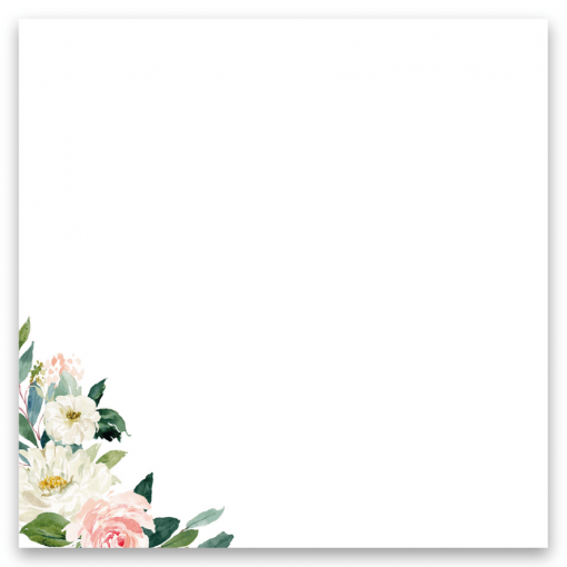 inbjudningskort bröllop blush white med rosor
